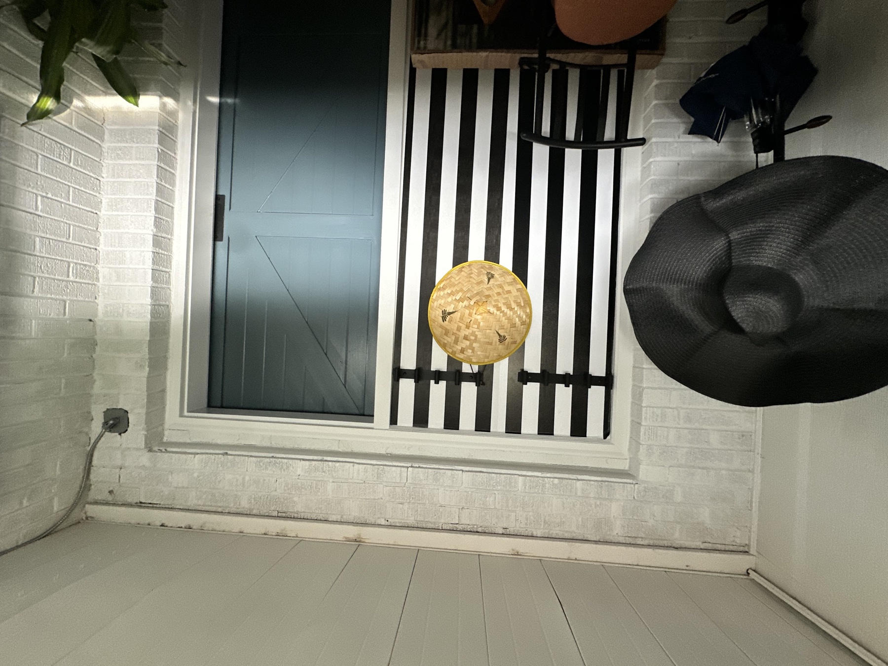 Striped entry door